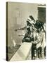 Blackfoot Indians on the Roof of the McAlpin Hotel, Refusing to Sleep in their Rooms, New York City-American Photographer-Stretched Canvas