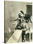 Blackfoot Indians on the Roof of the McAlpin Hotel, Refusing to Sleep in their Rooms, New York City-American Photographer-Stretched Canvas