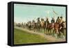 Blackfoot Indians on the Trail-null-Framed Stretched Canvas