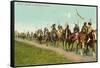 Blackfoot Indians on the Trail-null-Framed Stretched Canvas