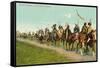 Blackfoot Indians on the Trail-null-Framed Stretched Canvas