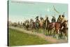 Blackfoot Indians on the Trail-null-Stretched Canvas