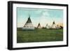 Blackfoot Medicine Lodges-null-Framed Art Print