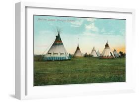 Blackfoot Medicine Lodges-null-Framed Art Print
