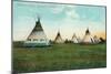 Blackfoot Medicine Lodges-null-Mounted Art Print