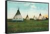 Blackfoot Medicine Lodges-null-Framed Stretched Canvas