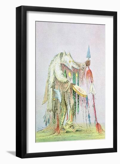 Blackfoot Medicine Man-George Catlin-Framed Giclee Print
