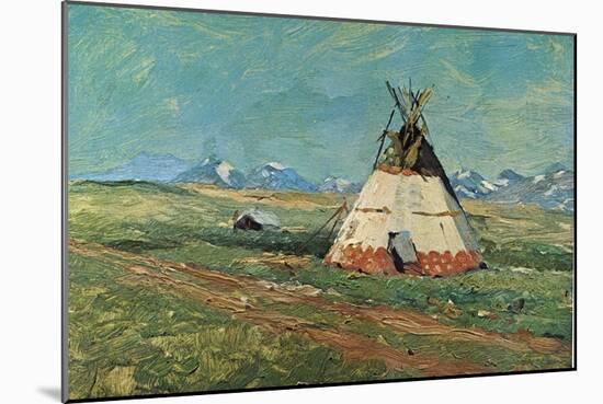 Blackfoot Reservation Montana-Charles Shreyvogel-Mounted Art Print