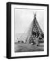 Blackfoot Tepee, c1927-Edward S. Curtis-Framed Giclee Print