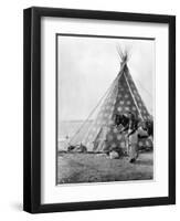 Blackfoot Tepee, c1927-Edward S. Curtis-Framed Giclee Print