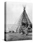 Blackfoot Tepee, c1927-Edward S. Curtis-Stretched Canvas