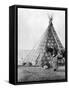 Blackfoot Tepee, c1927-Edward S. Curtis-Framed Stretched Canvas