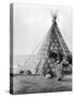 Blackfoot Tepee, c1927-Edward S. Curtis-Stretched Canvas