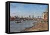 Blackfriars and the City-Richard Foster-Framed Stretched Canvas