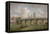 Blackfriars Bridge and St. Paul's Cathedral, C.1762-William Marlow-Framed Stretched Canvas