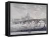 Blackfriars Bridge, London, 1783-I Wells-Framed Stretched Canvas