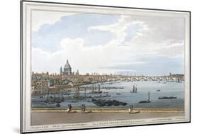 Blackfriars Bridge, London, 1795-Joseph Constantine Stadler-Mounted Giclee Print