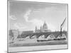 Blackfriars Bridge, London, 1797-Thomas Malton II-Mounted Giclee Print