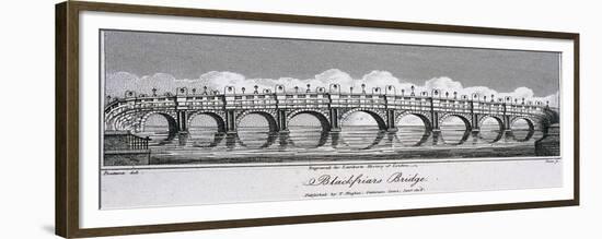 Blackfriars Bridge, London, 1806-Samuel Owen-Framed Premium Giclee Print