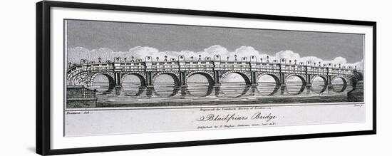 Blackfriars Bridge, London, 1806-Samuel Owen-Framed Premium Giclee Print