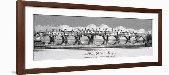 Blackfriars Bridge, London, 1806-Samuel Owen-Framed Giclee Print