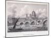 Blackfriars Bridge, London, 1827-George Cooke-Mounted Giclee Print