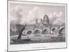 Blackfriars Bridge, London, 1827-George Cooke-Mounted Giclee Print