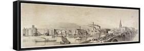 Blackfriars Bridge, London, 1835-null-Framed Stretched Canvas