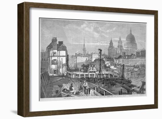 Blackfriars Bridge, London, 1864-Mason Jackson-Framed Giclee Print