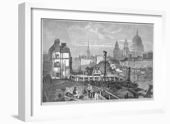 Blackfriars Bridge, London, 1864-Mason Jackson-Framed Giclee Print