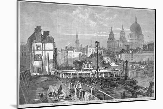 Blackfriars Bridge, London, 1864-Mason Jackson-Mounted Giclee Print