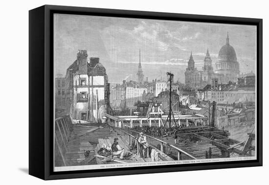 Blackfriars Bridge, London, 1864-Mason Jackson-Framed Stretched Canvas