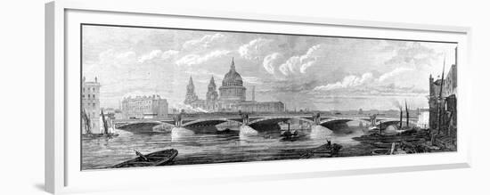 Blackfriars Bridge, London, 1869-null-Framed Premium Giclee Print