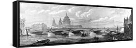 Blackfriars Bridge, London, 1869-null-Framed Stretched Canvas