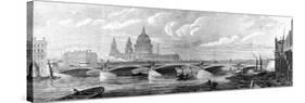 Blackfriars Bridge, London, 1869-null-Stretched Canvas