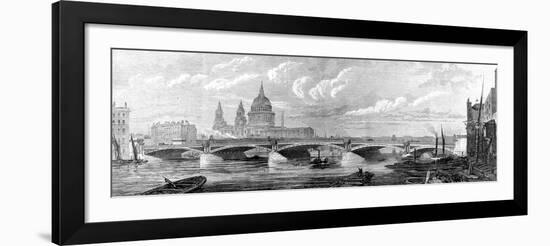 Blackfriars Bridge, London, 1869-null-Framed Art Print