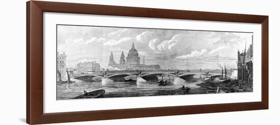 Blackfriars Bridge, London, 1869-null-Framed Art Print