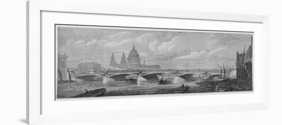 Blackfriars Bridge, London, 1869-null-Framed Premium Giclee Print