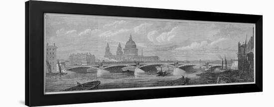 Blackfriars Bridge, London, 1869-null-Framed Giclee Print