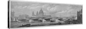 Blackfriars Bridge, London, 1869-null-Stretched Canvas