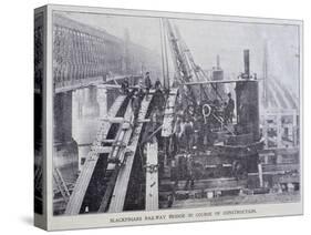 Blackfriars Bridge, London, 1870-null-Stretched Canvas