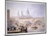 Blackfriars Bridge, London-null-Mounted Giclee Print