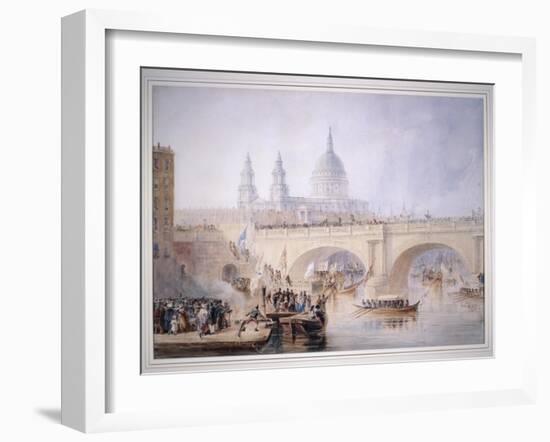 Blackfriars Bridge, London-null-Framed Giclee Print