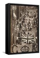 Blackfriars, London, Decoarted for King George Vis Coronation, 1937-null-Framed Stretched Canvas