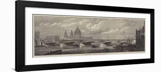 Blackfriars New Bridge over the Thames-null-Framed Giclee Print