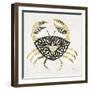 BlackGold-Crab-Artprint-Cat Coquillette-Framed Giclee Print