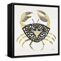 BlackGold-Crab-Artprint-Cat Coquillette-Framed Stretched Canvas