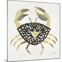 BlackGold-Crab-Artprint-Cat Coquillette-Mounted Giclee Print