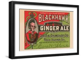 Blackhawk Ginger Ale-null-Framed Art Print