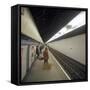 Blackhorse Road Tube Station on the Victoria Line, London, 1974-Michael Walters-Framed Stretched Canvas